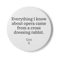 Gen X Goods Ceramic Coaster — "Cross dressing rabbit" Coaster
