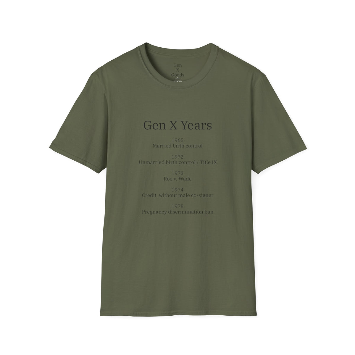 Gen X Years - Women's Rights Unisex Softstyle T-Shirt
