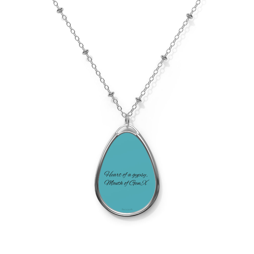 "Mouth of Gen X" Pendant - Turquoise