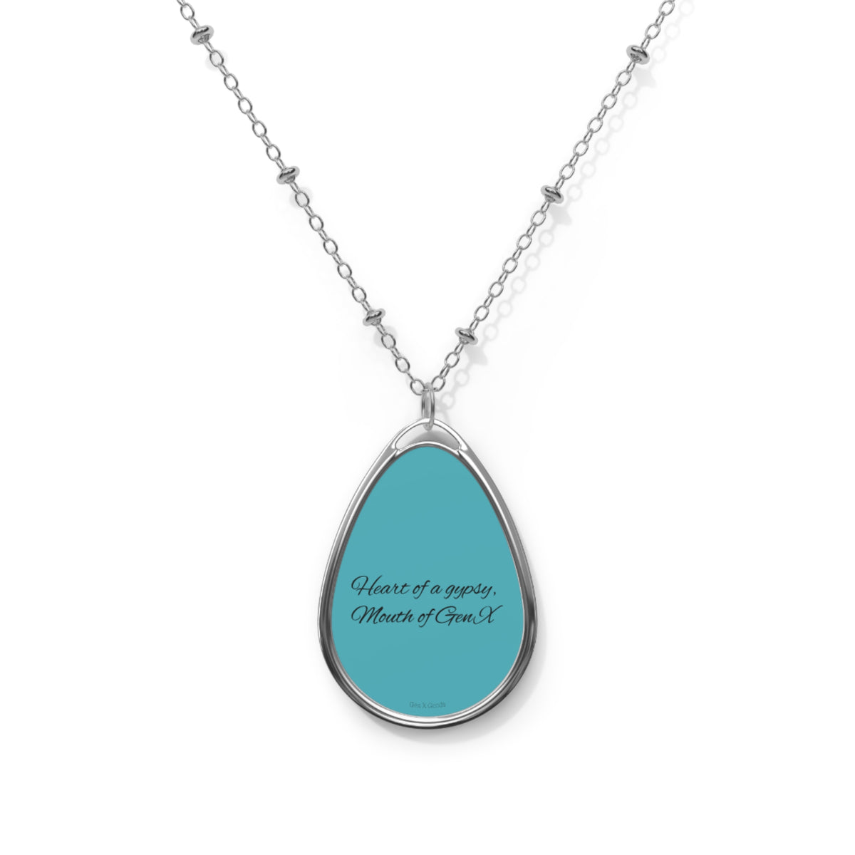 "Mouth of Gen X" Pendant - Turquoise