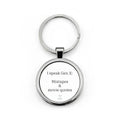 Stainless Steel Keychain — "No nonsense. Maximum attitude."