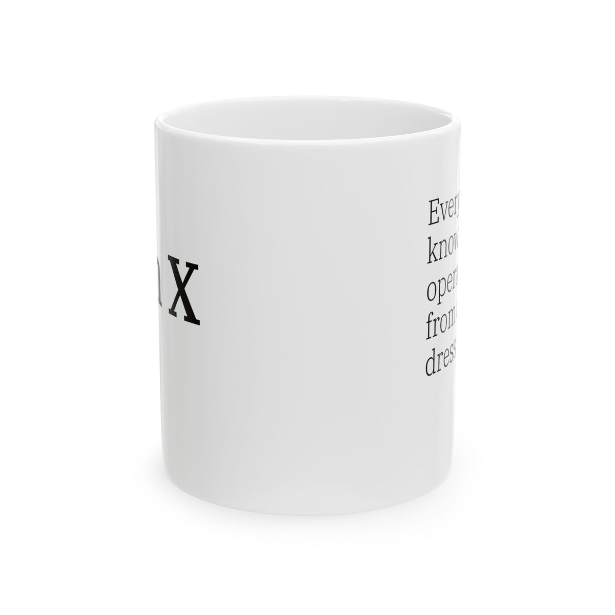 Gen X Goods – “Cross Dressing Rabbit" Mug