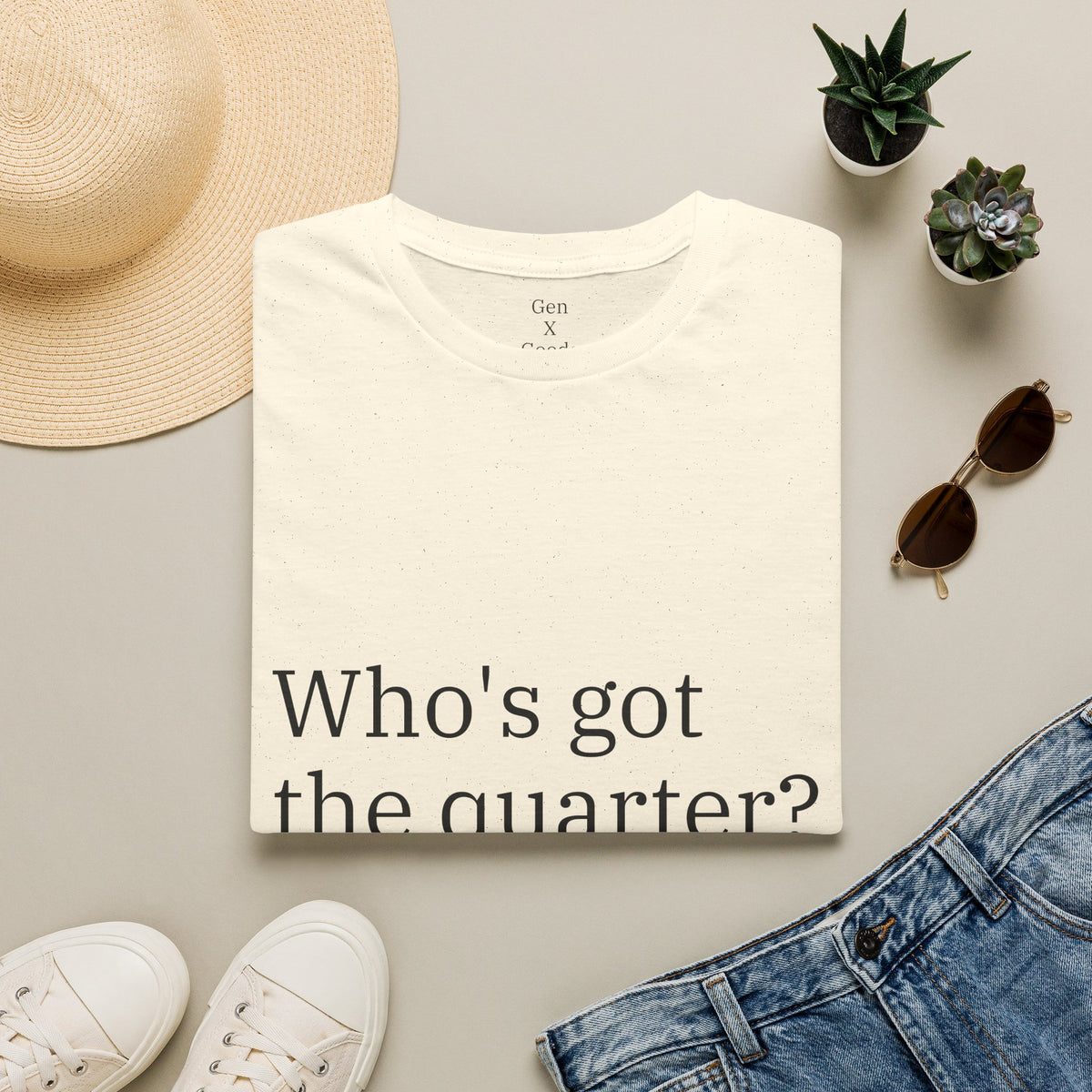 'Who's Got the Quarter?" Unisex Softstyle T-Shirt