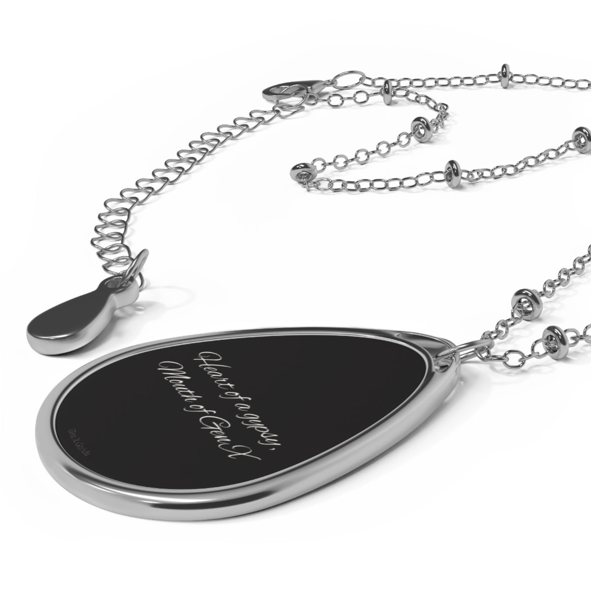 "Mouth of Gen X" Pendant - Black