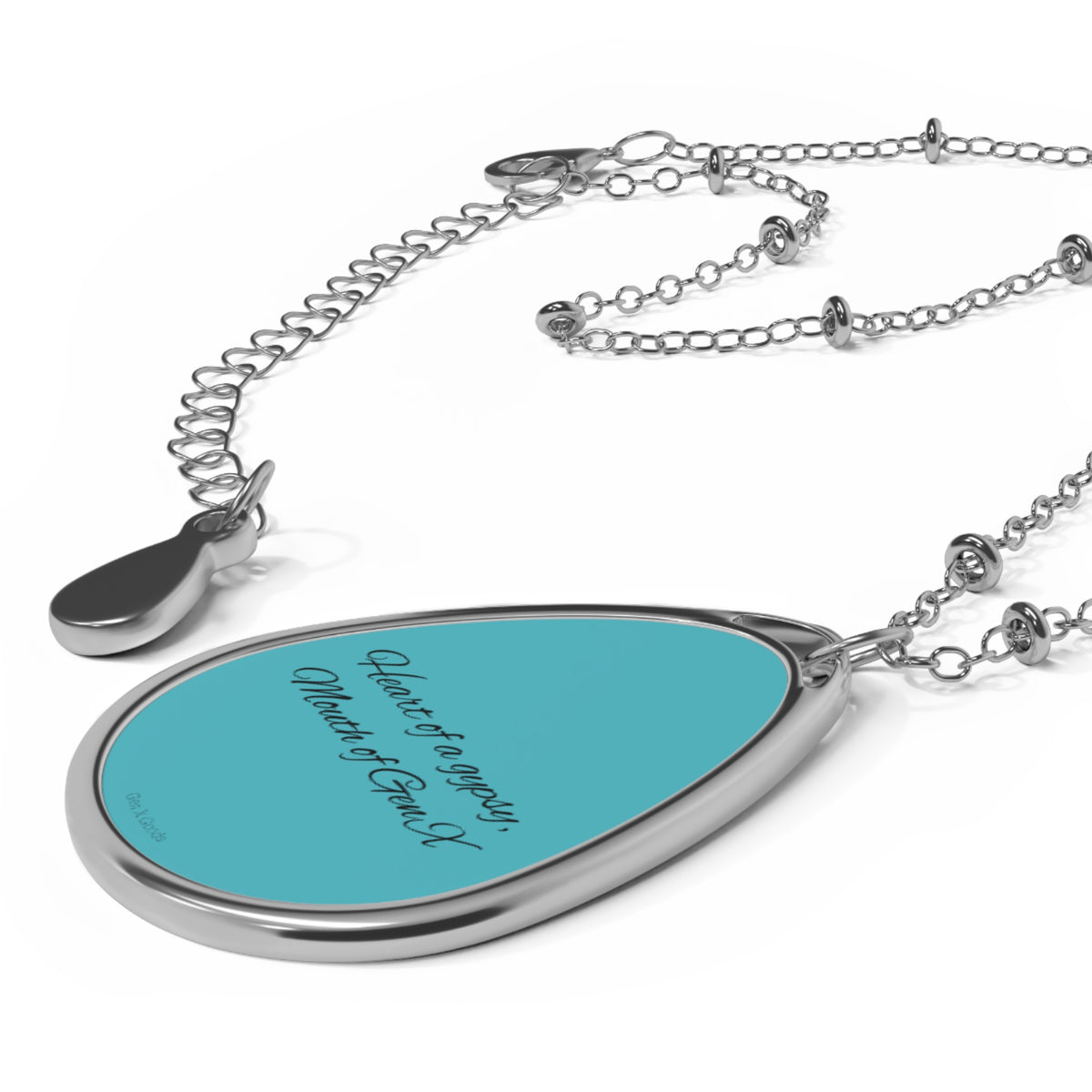"Mouth of Gen X" Pendant - Turquoise