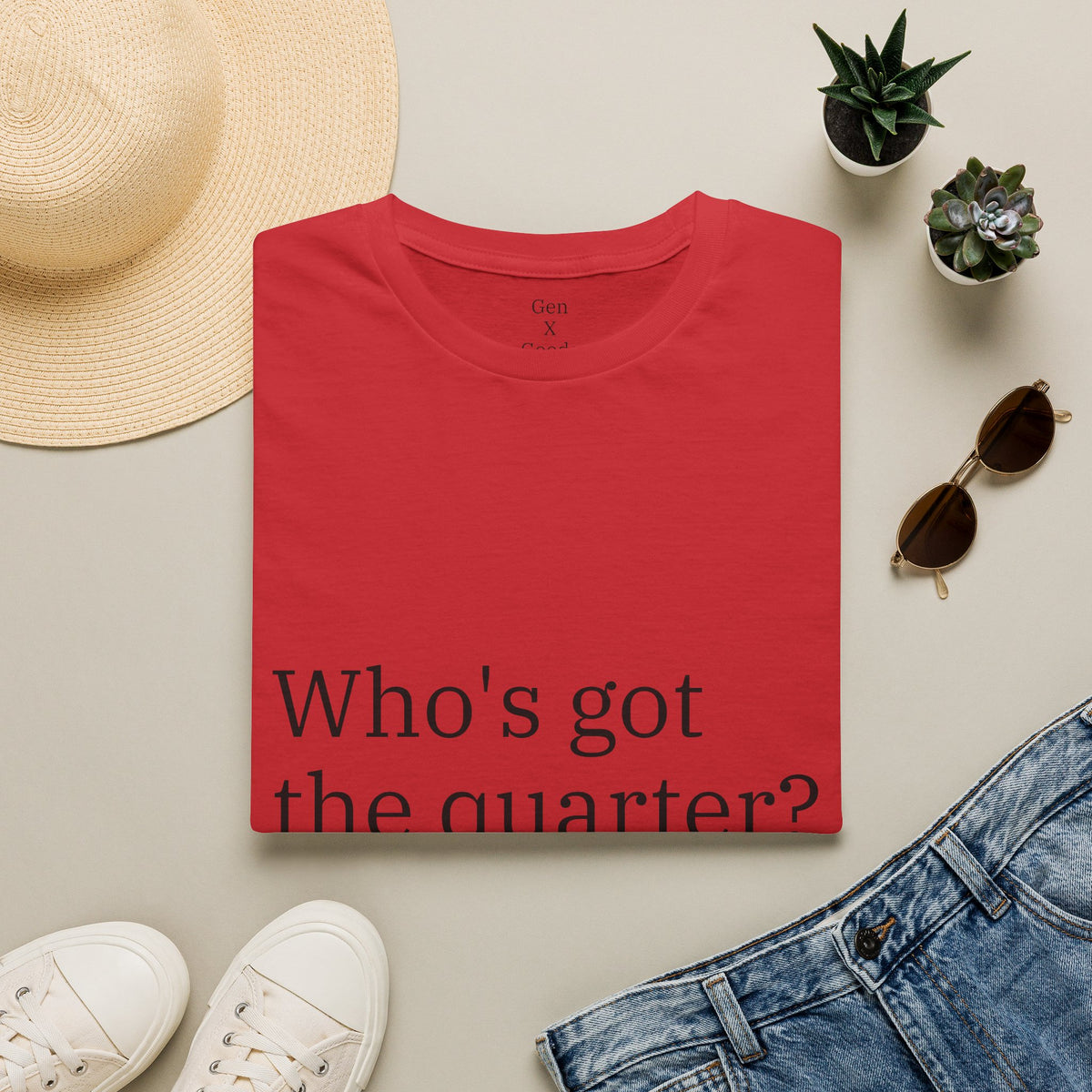 'Who's Got the Quarter?" Unisex Softstyle T-Shirt